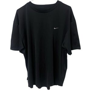 Vintage Nike Tee Embroidered Nike logo Black Tshirt